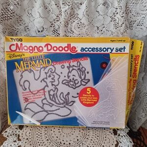 TYCO MAGNA DOODLE ACCESSORY SET (5) DISNEY'S THE LITTLE MERMAID DRAWING STENCILS